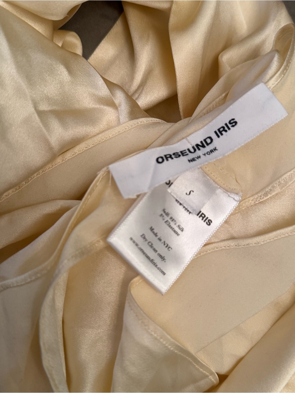 Orseund Iris Cowl Neck Halter Top in Ivory - Small - Picture 6 of 6